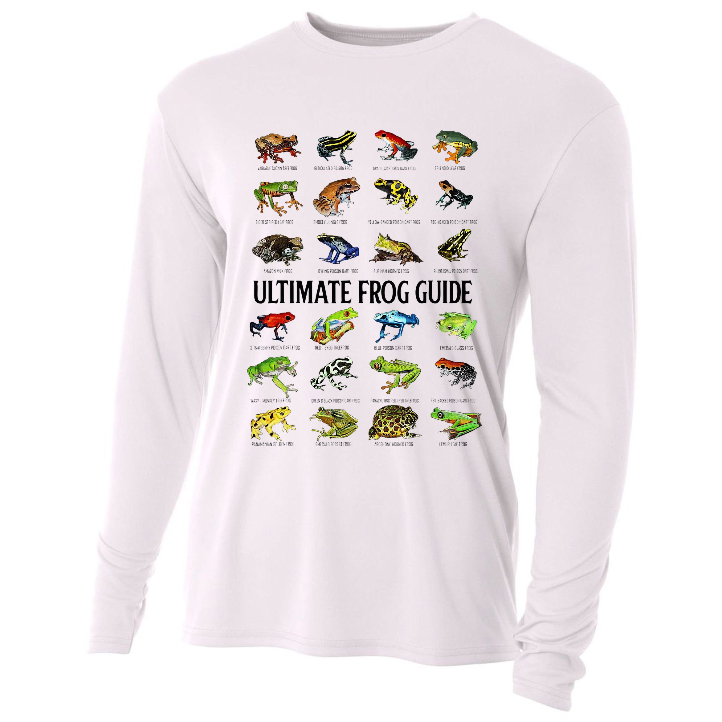 Ultimate Frog Guide Funny Frog Lovers Cooling Performance Long Sleeve Crew