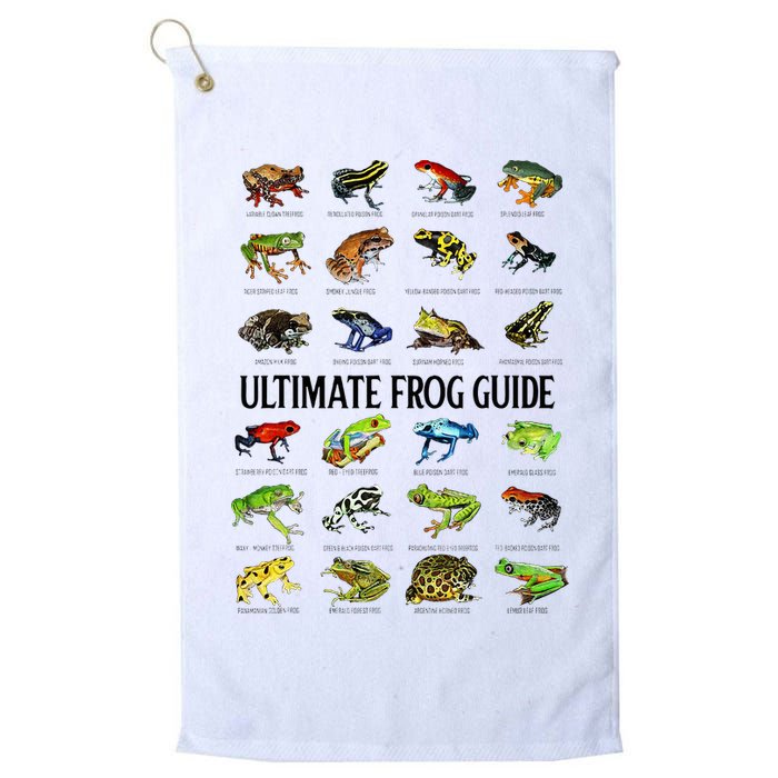 Ultimate Frog Guide Funny Frog Lovers Golf Towel