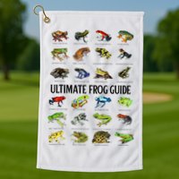 Ultimate Frog Guide Funny Frog Lovers Golf Towel