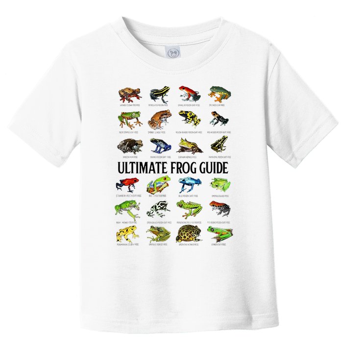 Ultimate Frog Guide Funny Frog Lovers Toddler T-Shirt