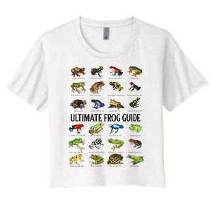 Ultimate Frog Guide Funny Frog Lovers Women's Crop Top Tee