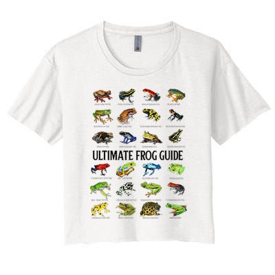 Ultimate Frog Guide Funny Frog Lovers Women's Crop Top Tee