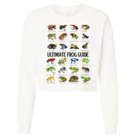 Ultimate Frog Guide Funny Frog Lovers Cropped Pullover Crew