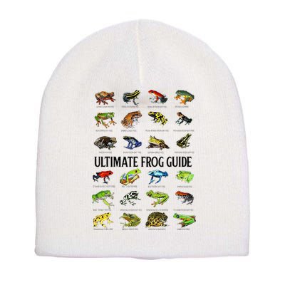 Ultimate Frog Guide Funny Frog Lovers Short Acrylic Beanie