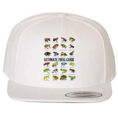 Ultimate Frog Guide Funny Frog Lovers Wool Snapback Cap