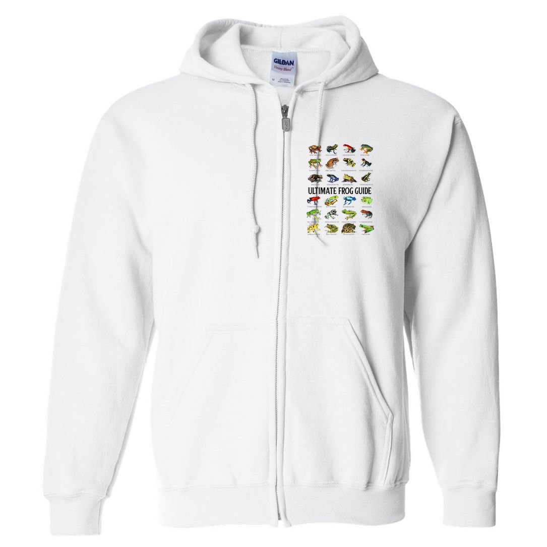Ultimate Frog Guide Funny Frog Lovers Full Zip Hoodie