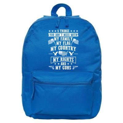 Usa Freedom Good To Be An American Flag Country And Guns Great Gift 16 in Basic Backpack