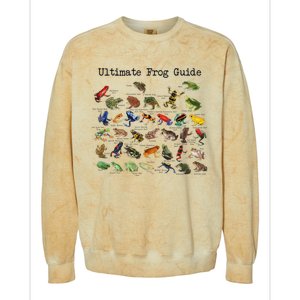 Ultimate Frog Guide Funny Frog Lover Frog Owner Frogs Colorblast Crewneck Sweatshirt