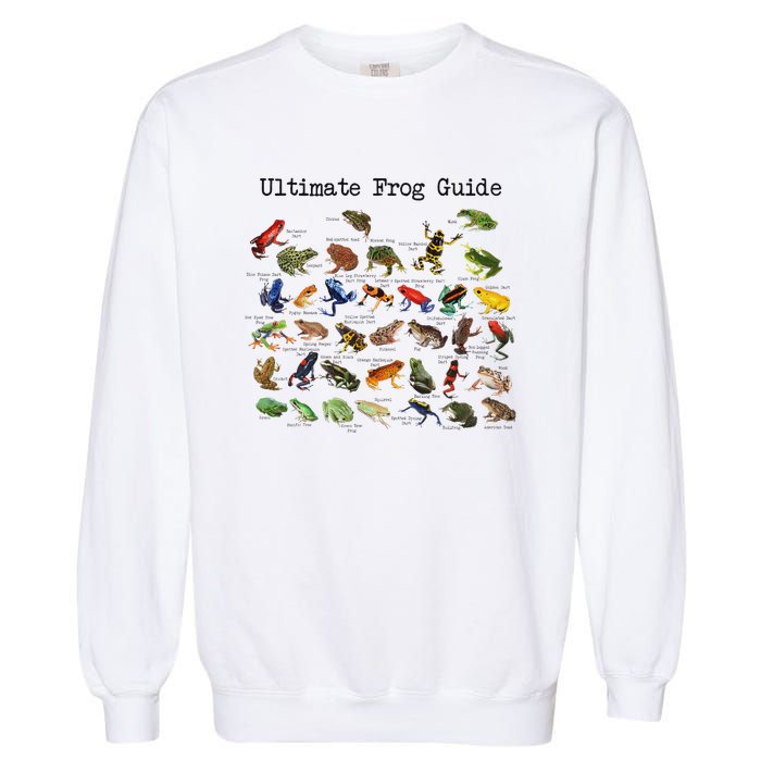 Ultimate Frog Guide Funny Frog Lover Frog Owner Frogs Garment-Dyed Sweatshirt