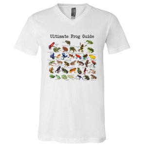 Ultimate Frog Guide Funny Frog Lover Frog Owner Frogs V-Neck T-Shirt