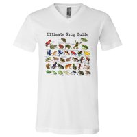 Ultimate Frog Guide Funny Frog Lover Frog Owner Frogs V-Neck T-Shirt