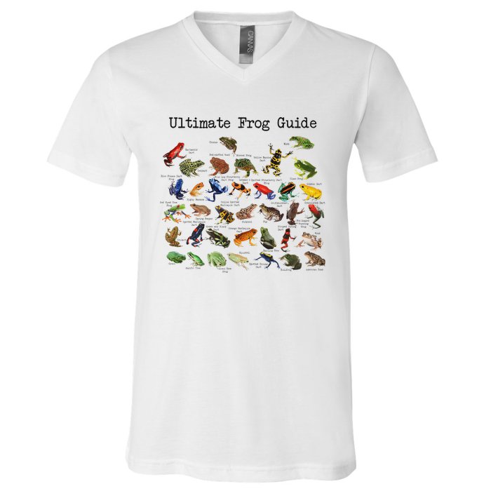 Ultimate Frog Guide Funny Frog Lover Frog Owner Frogs V-Neck T-Shirt