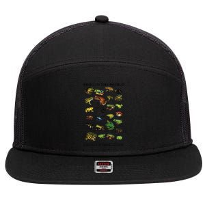 Ultimate Frog Guide Funny Frog Lover Frog Owner Frogs 7 Panel Mesh Trucker Snapback Hat