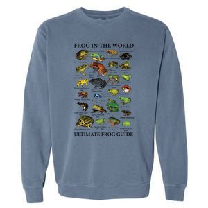 Ultimate Frog Guide Funny Frog Lover Frog Owner Frogs Garment-Dyed Sweatshirt