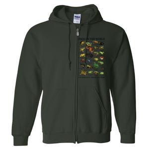 Ultimate Frog Guide Funny Frog Lover Frog Owner Frogs Full Zip Hoodie