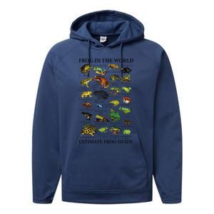 Ultimate Frog Guide Funny Frog Lover Frog Owner Frogs Performance Fleece Hoodie