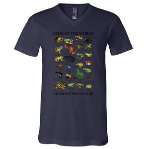 Ultimate Frog Guide Funny Frog Lover Frog Owner Frogs V-Neck T-Shirt