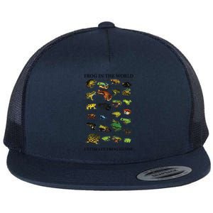 Ultimate Frog Guide Funny Frog Lover Frog Owner Frogs Flat Bill Trucker Hat