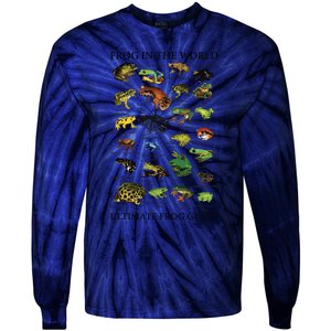 Ultimate Frog Guide Funny Frog Lover Frog Owner Frogs Tie-Dye Long Sleeve Shirt