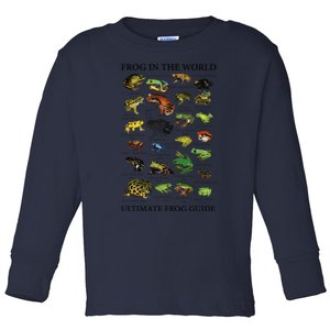 Ultimate Frog Guide Funny Frog Lover Frog Owner Frogs Toddler Long Sleeve Shirt