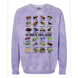 Ultimate Frog Guide Funny Frog Lovers For Gift Colorblast Crewneck Sweatshirt