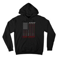 Us Flag Golfer Golfing Sport Golf Course American Pride Golf Gift Hoodie