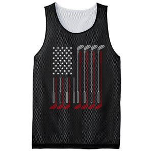 Us Flag Golfer Golfing Sport Golf Course American Pride Golf Gift Mesh Reversible Basketball Jersey Tank