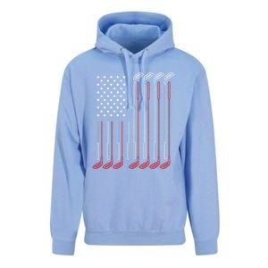 Us Flag Golfer Golfing Sport Golf Course American Pride Golf Gift Unisex Surf Hoodie