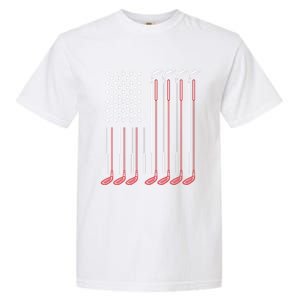 Us Flag Golfer Golfing Sport Golf Course American Pride Golf Gift Garment-Dyed Heavyweight T-Shirt