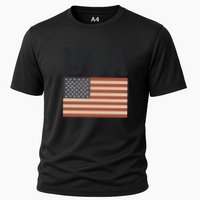 USA Flag Graphic Cooling Performance Crew T-Shirt