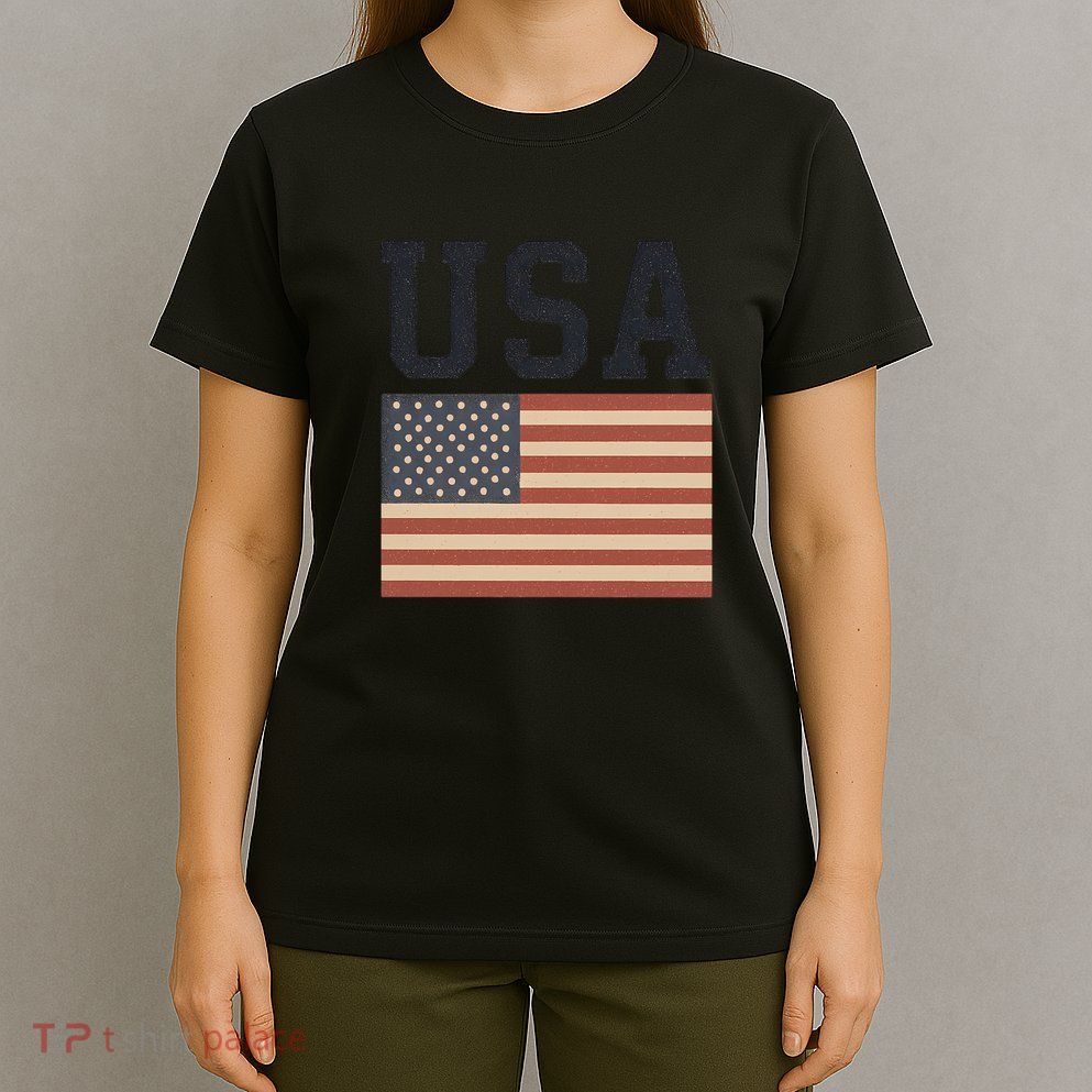 USA Flag Graphic T-Shirt