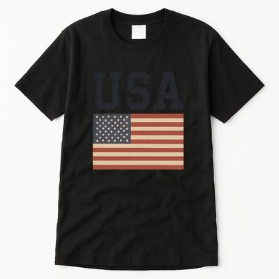 USA Flag Graphic Tall T-Shirt