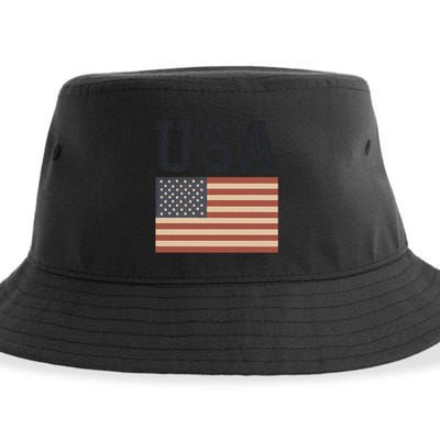 USA Flag Graphic Sustainable Bucket Hat