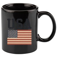 USA Flag Graphic 11oz C Handle Ceramic Mug
