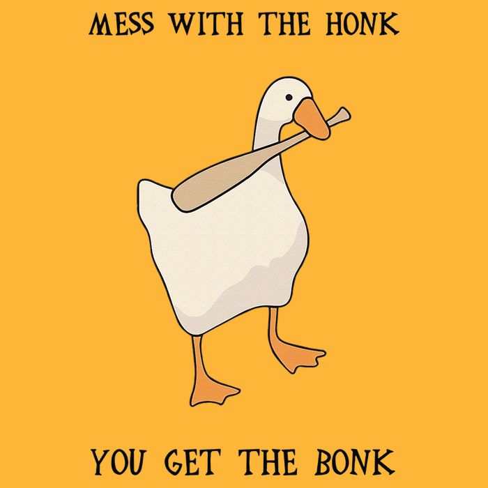 Untitled Funny Goose Game Meme Sustainable Knit Beanie