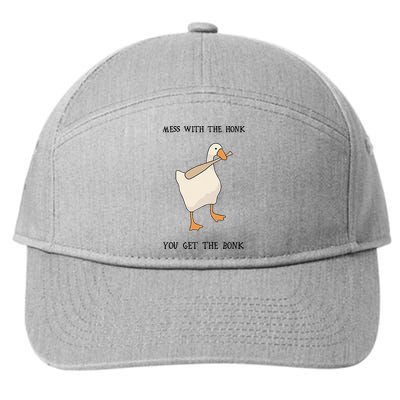 Untitled Funny Goose Game Meme 7-Panel Snapback Hat