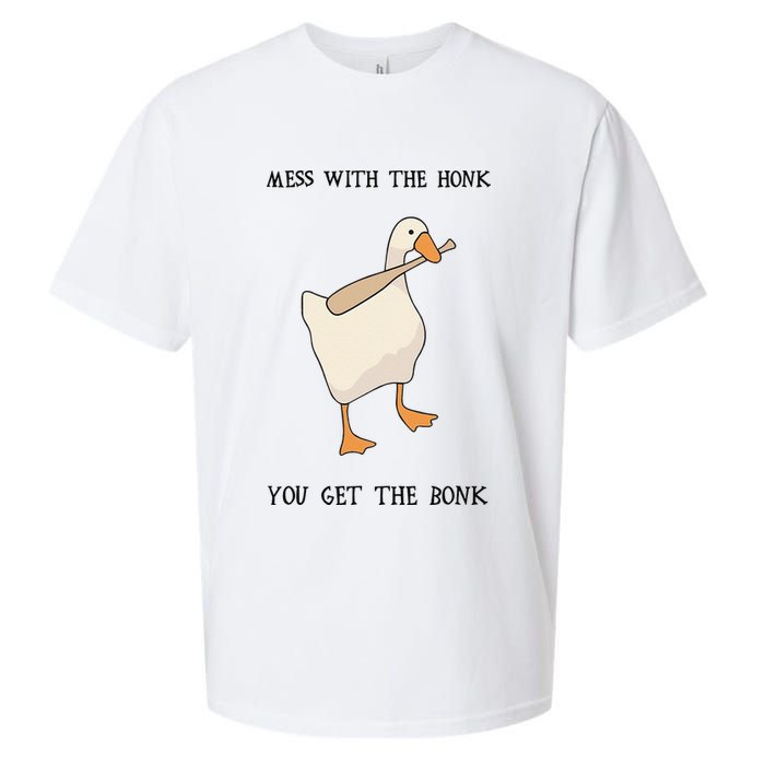 Untitled Funny Goose Game Meme Sueded Cloud Jersey T-Shirt