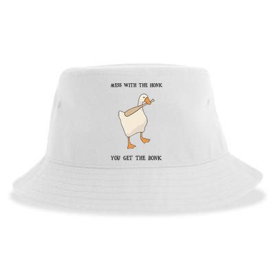 Untitled Funny Goose Game Meme Sustainable Bucket Hat
