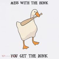 Untitled Funny Goose Game Meme 11oz C Handle Ceramic Mug