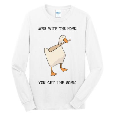 Untitled Funny Goose Game Meme Tall Long Sleeve T-Shirt