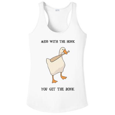 Untitled Funny Goose Game Meme Ladies PosiCharge Competitor Racerback Tank