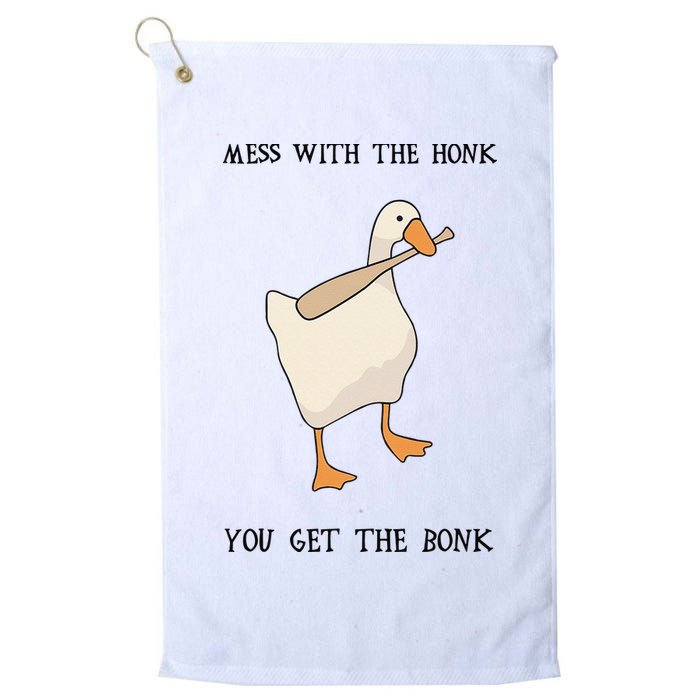 Untitled Funny Goose Game Meme Golf Towel