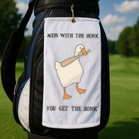 Untitled Funny Goose Game Meme Golf Towel