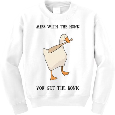 Untitled Funny Goose Game Meme Kids Sweatshirt
