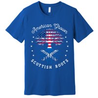 Usa Funny Gift American Grown Meaningful Gift Scottish Roots Tee Us Cool Gift Premium T-Shirt