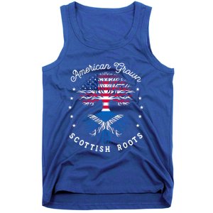 Usa Funny Gift American Grown Meaningful Gift Scottish Roots Tee Us Cool Gift Tank Top