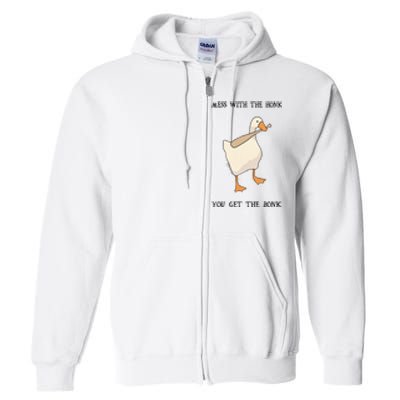 Untitled Funny Goose Game Meme Full Zip Hoodie