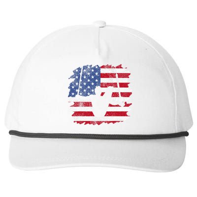 Usa Flag Gymnastics Rings I American Rings Gymnast Snapback Five-Panel Rope Hat