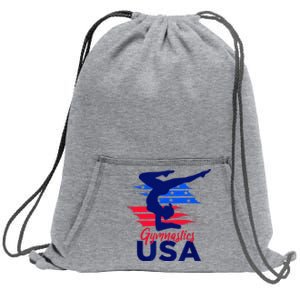 Usa Flag Gymnastics Usa Support Sweatshirt Cinch Pack Bag