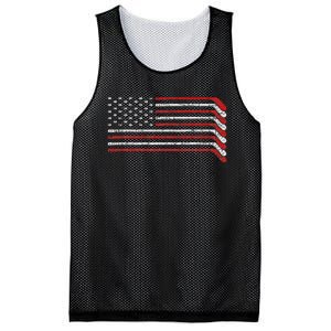 Us Flag Hockey Stick Patriotic American Hockey Player Hockey Mesh Reversible Basketball Jersey Tank